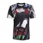 Camiseta Pre Partido del Manchester United 2025-2026 Negro Blanco
