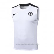 Camiseta de Entrenamiento Chelsea Sin Mangas 2025-2026 Blanco