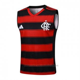 Camiseta de Entrenamiento Flamengo Sin Mangas 2025-2026 Negro Rojo