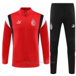 Chandal de Chaqueta del AC Milan Nino 2023-2024 Rojo