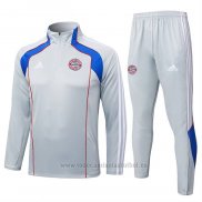Chandal de Sudadera del Bayern Munich Nino 2025-2026 Gris