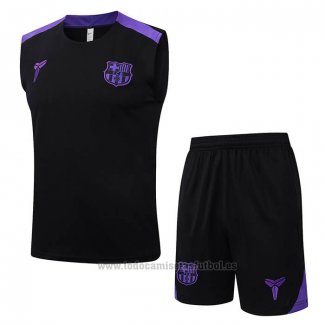 Chandal del Barcelona Sin Mangas 2025-2026 Negro Purpura
