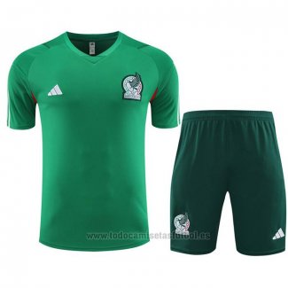 Chandal del Mexico Manga Corta 2023-2024 Verde - Pantalon Corto