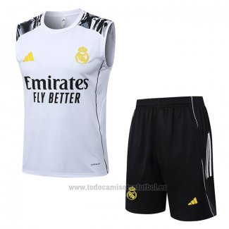 Chandal del Real Madrid Sin Mangas 2025-2026 Blanco