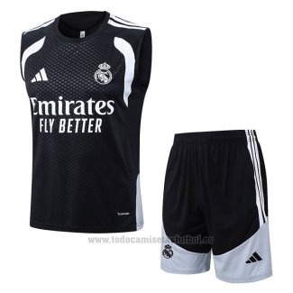 Chandal del Real Madrid Sin Mangas 2025-2026 Negro