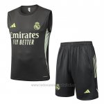 Chandal del Real Madrid Sin Mangas 2025-2026 Gris Verde