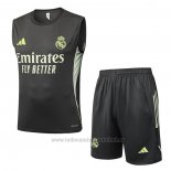 Chandal del Real Madrid Sin Mangas 2025-2026 Gris Verde