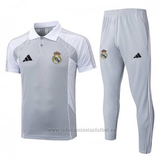 Conjunto Polo del Real Madrid 2025-2026 Gris