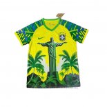 Camiseta Brasil Jesus 2025-2026 Amarillo Verde Tailandia