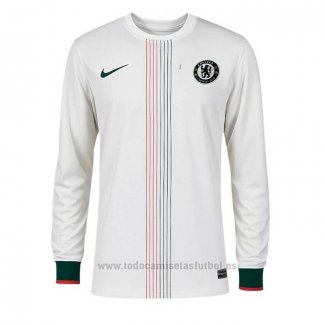 Camiseta Chelsea 2ª Manga Larga 2025-2026