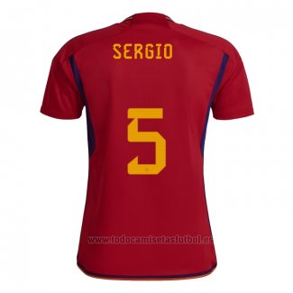 Camiseta Espana Jugador Sergio 1ª 2022