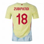 Camiseta Espana Jugador Zubimendi 2ª 2024