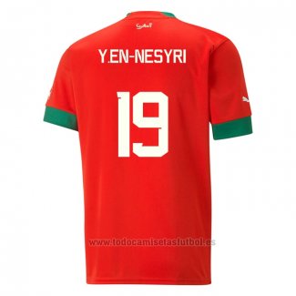 Camiseta Marruecos Jugador Y.En-Nesyri 1ª 2022