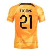 Camiseta Paises Bajos Jugador F.De Jong 1ª 2022