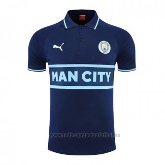 Camiseta Polo del Manchester City 2022-2023 Azul Marino