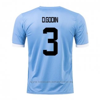 Camiseta Uruguay Jugador D.Godin 1ª 2022