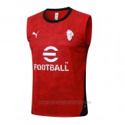 Camiseta de Entrenamiento AC Milan Sin Mangas 2025-2026 Rojo