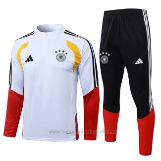 Chandal de Sudadera del Alemania 2025-2026 Blanco Rojo