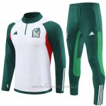 Chandal de Sudadera del Mexico Nino 2023-2024 Blanco