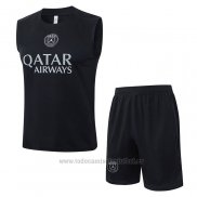 Chandal del Paris Saint-Germain Sin Mangas 2025-2026 Negro