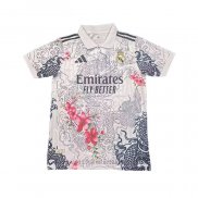 Camiseta Real Madrid Dragon 2025-2026 Blanco Rojo Tailandia