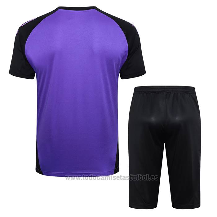 Chandal del Alemania Manga Corta 2024-2025 Purpura - Pantalon Corto