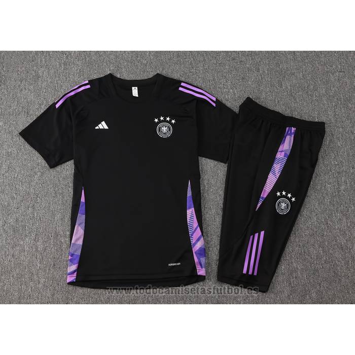 Chandal del Alemania Manga Corta 2024-2025 Negro - Pantalon Corto