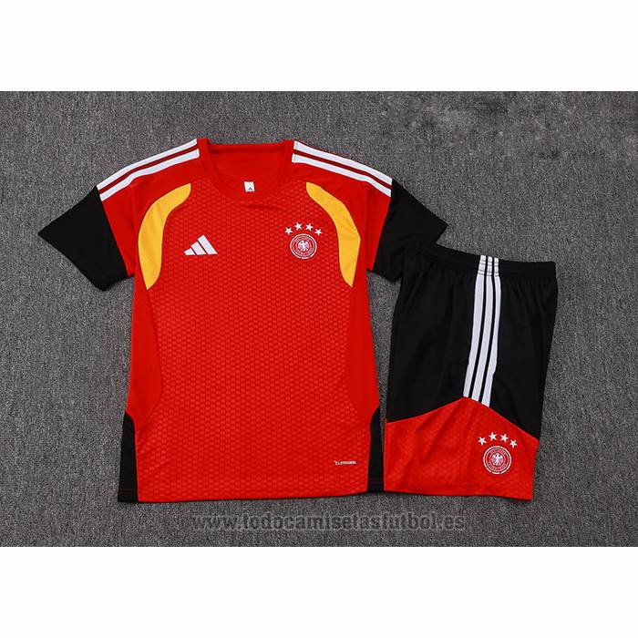 Chandal del Alemania Manga Corta 2025-2026 Rojo - Pantalon Corto