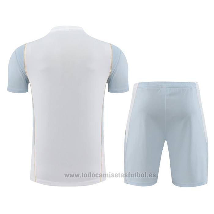 Chandal del Argelia Manga Corta 2023-2024 Blanco - Pantalon Corto