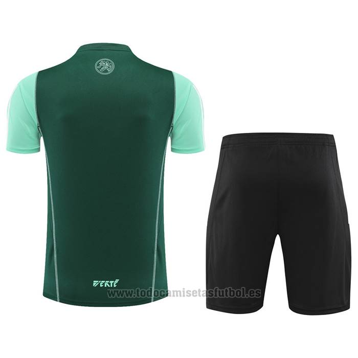 Chandal del Argelia Manga Corta 2023-2024 Verde - Pantalon Corto