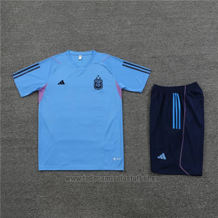 Chandal del Argentina Manga Corta 2023-2024 Azul Oscuro - Pantalon Corto