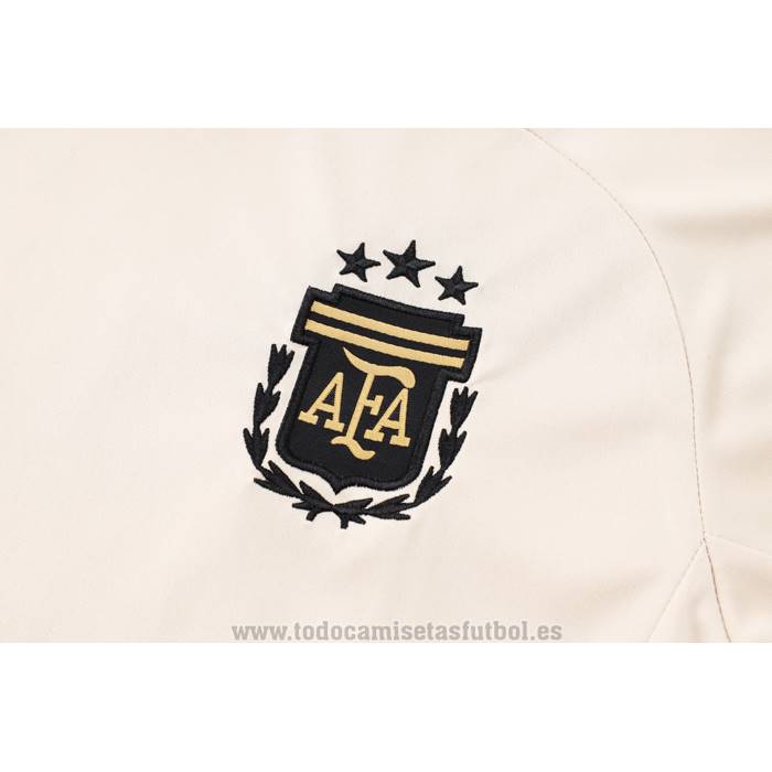 Chandal del Argentina Manga Corta 2024-2025 Amarillo - Pantalon Corto