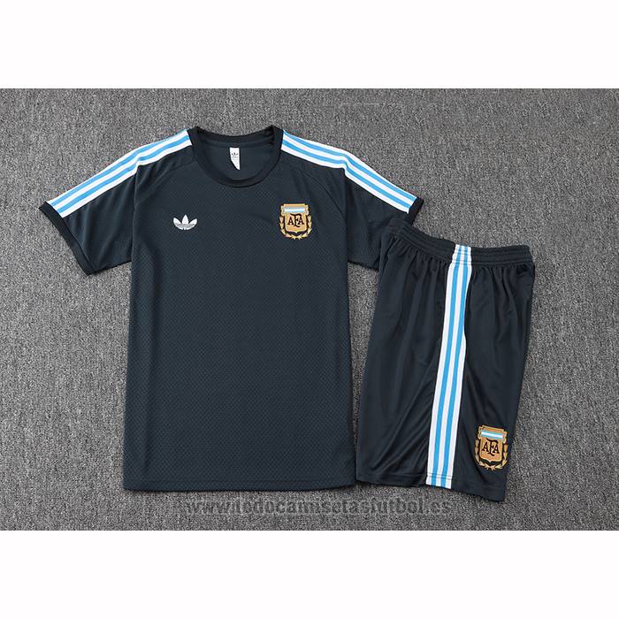 Chandal del Argentina Manga Corta 2025-2026 Gris - Pantalon Corto