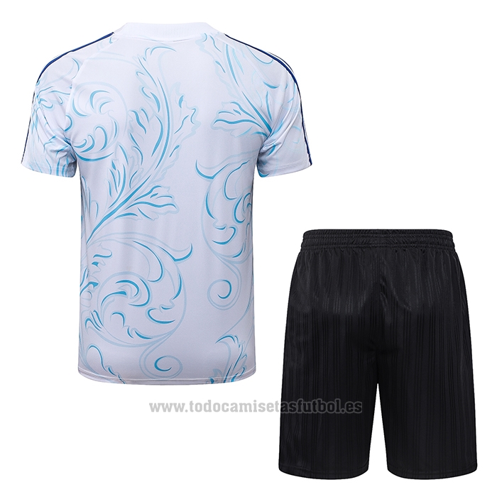 Chandal del Argentina Manga Corta 2026-2027 Blanco - Pantalon Corto