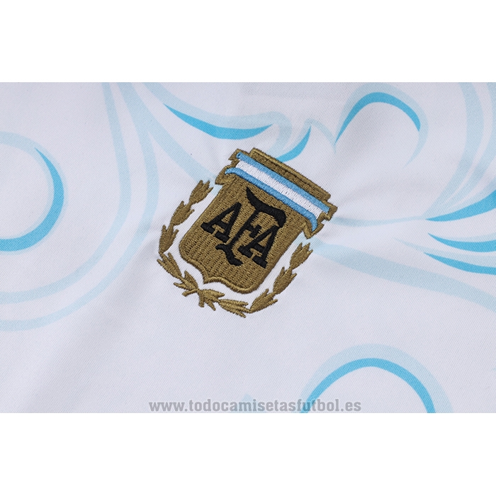 Chandal del Argentina Manga Corta 2026-2027 Blanco - Pantalon Corto