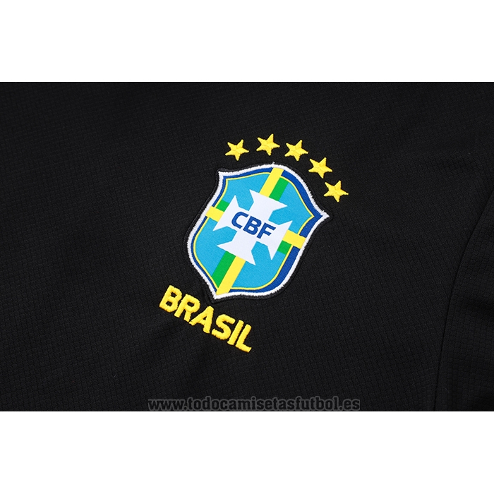 Chandal del Brasil Manga Corta 2026-2027 Negro - Pantalon Corto