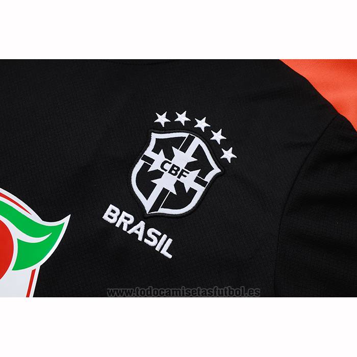 Chandal del Brasil Manga Corta 2025-2026 Negro - Pantalon Corto