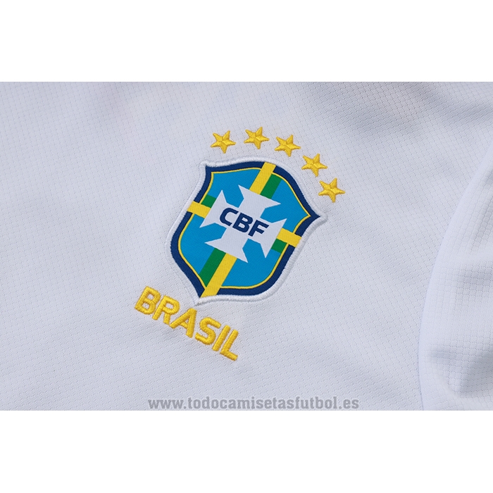Chandal del Brasil Manga Corta 2026-2027 Blanco - Pantalon Corto