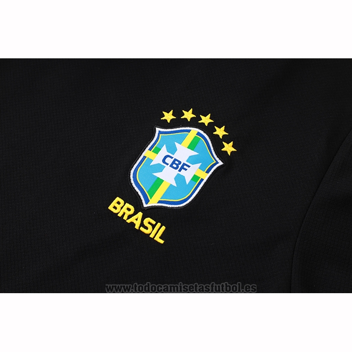 Chandal del Brasil Manga Corta 2026-2027 Negro - Pantalon Corto
