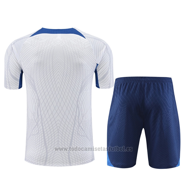 Chandal del Francia Manga Corta 2022-2023 Blanco - Pantalon Corto