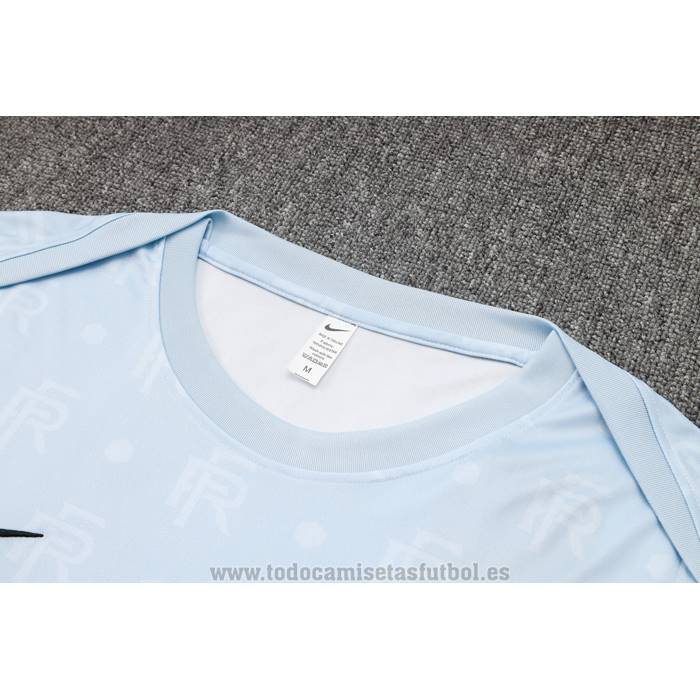 Chandal del Francia Manga Corta 2024-2025 Azul Claro - Pantalon Corto