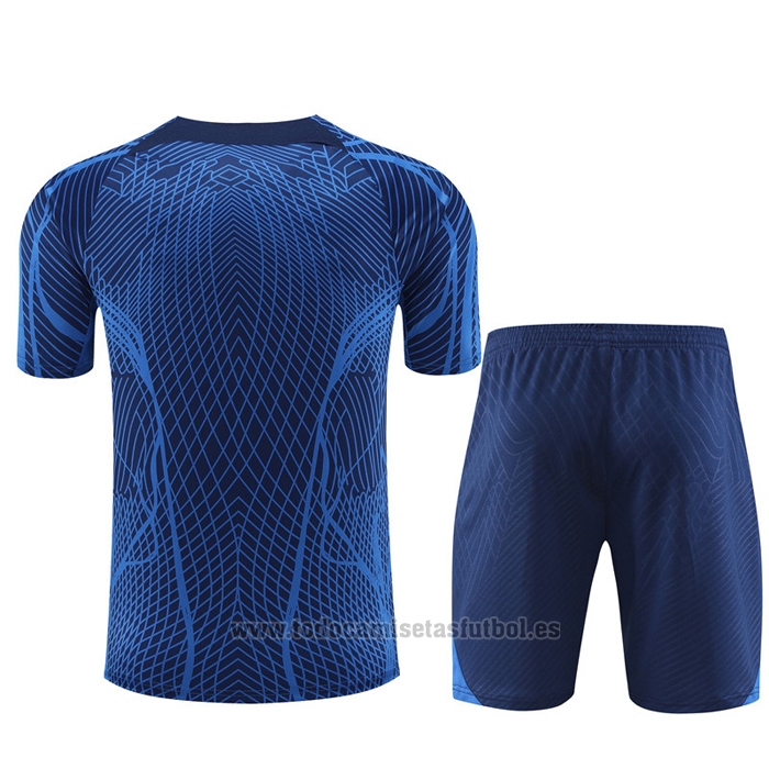 Chandal del Francia Manga Corta 2022-2023 Azul Oscuro - Pantalon Corto