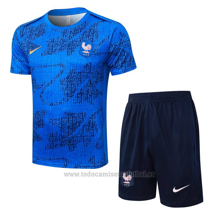 Chandal del Francia Manga Corta 2025-2026 Azul - Pantalon Corto