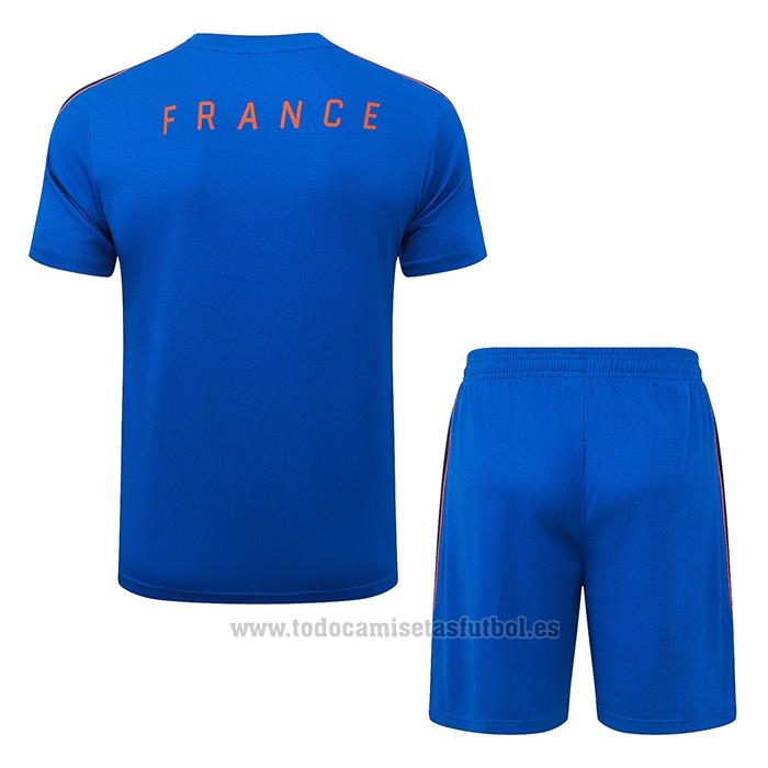 Chandal del Francia Manga Corta 2026-2027 Azul - Pantalon Corto