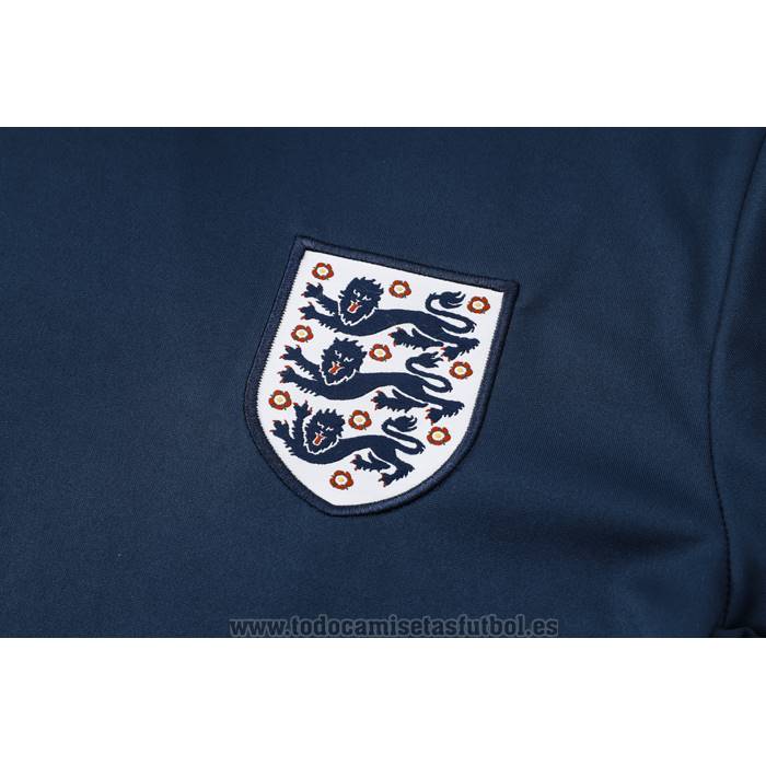 Chandal del Inglaterra Manga Corta 2024-2025 Azul - Pantalon Corto