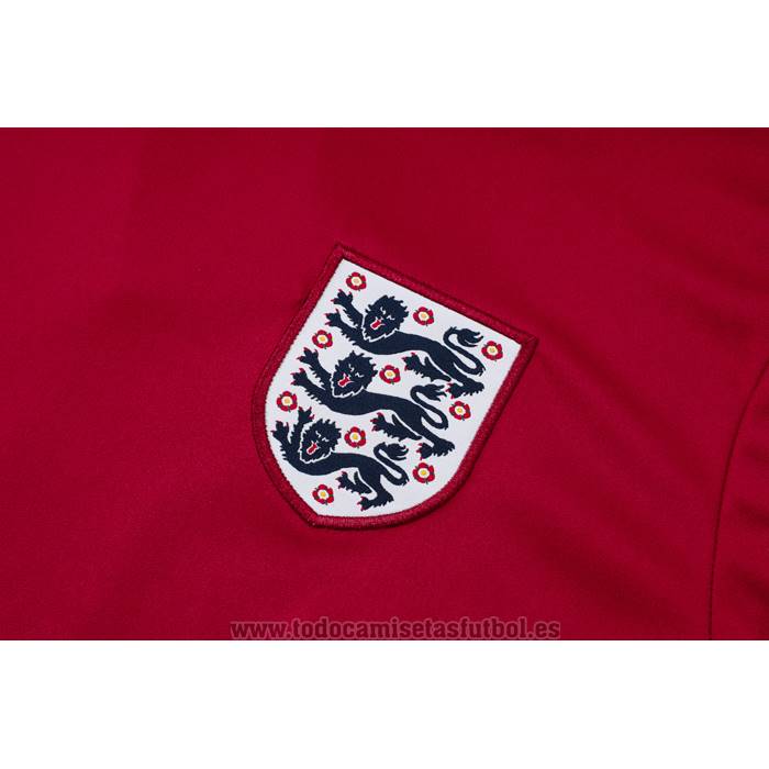 Chandal del Inglaterra Manga Corta 2024-2025 Rojo - Pantalon Corto