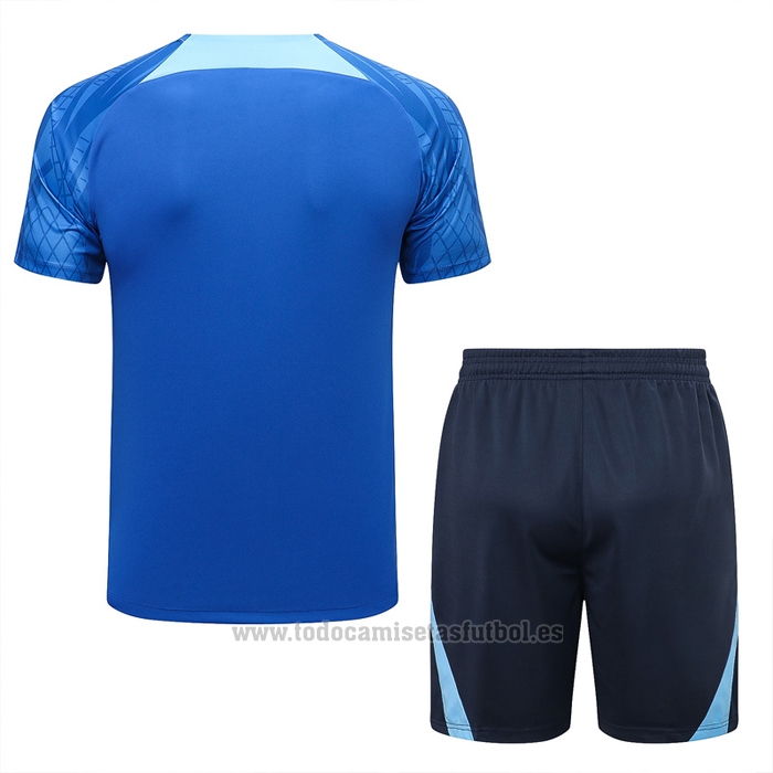 Chandal del Inglaterra Manga Corta 2022-2023 Azul - Pantalon Corto