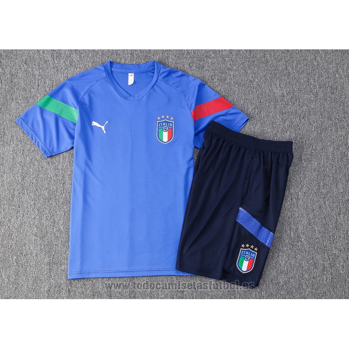 Chandal del Italia Manga Corta 2022-2023 Azul - Pantalon Corto