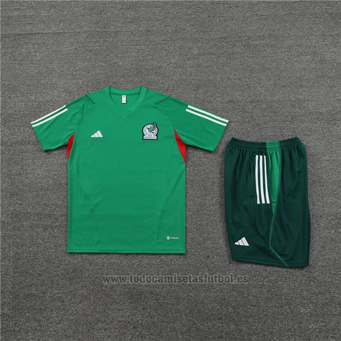 Chandal del Mexico Manga Corta 2023-2024 Verde - Pantalon Corto