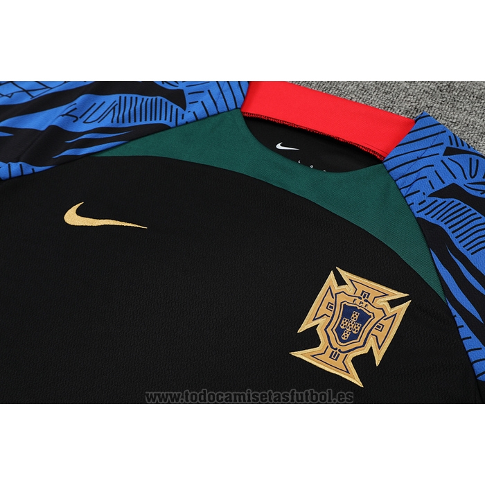 Chandal del Portugal Manga Corta 2022-2023 Negro - Pantalon Corto